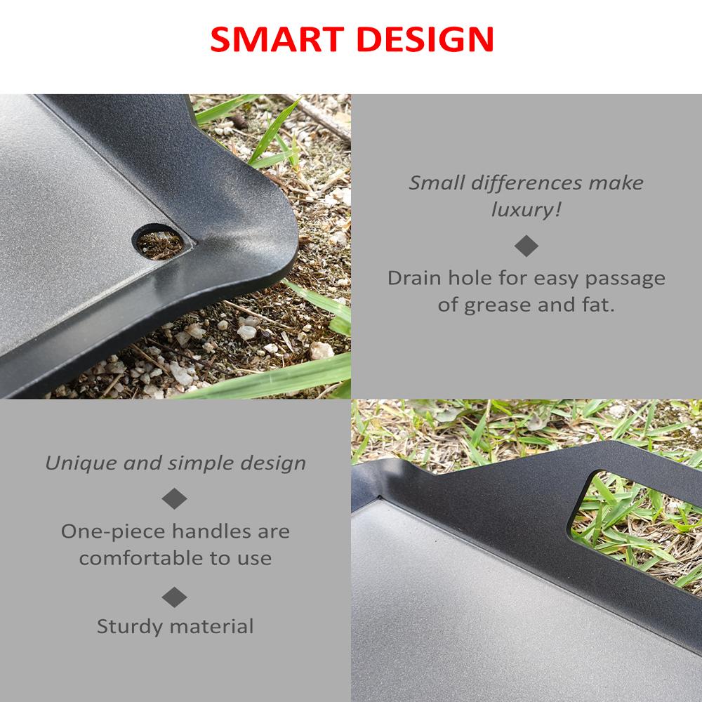 Grill pan GNC 480 for camping, out door activity, cooking, BBQ, meat  and grill dish including pork